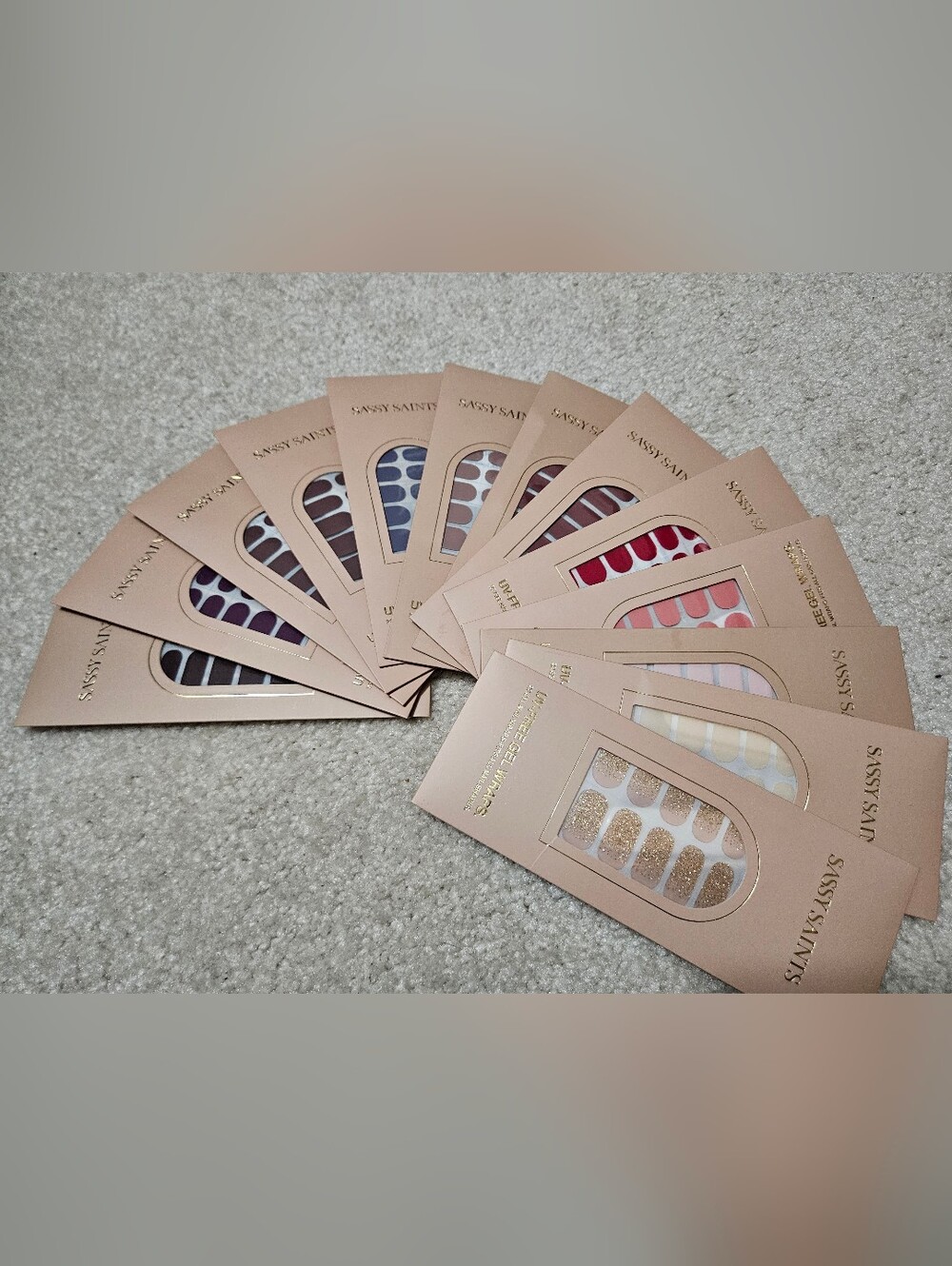 Sassy Saints UV-Free Gel Nail Wraps - 13 sets